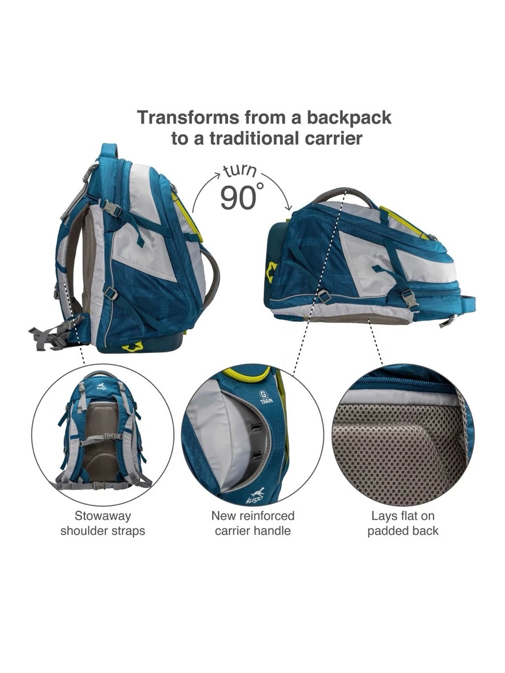 Kurgo G-Train Dog Carrier Backpack - 25 LBS - Picture 6 of 6